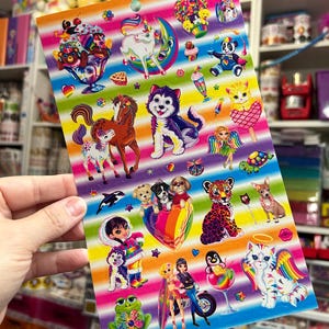Lisa Frank Stickers Sheet J