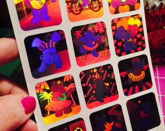 Vintage 1980s Love Hologram Sticker