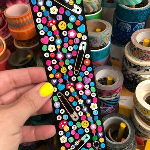Sheet of Crafty Bead Safety Pin Stickers