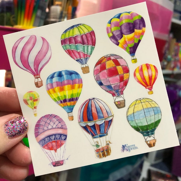 Hot Air Balloon Stickers Sheet