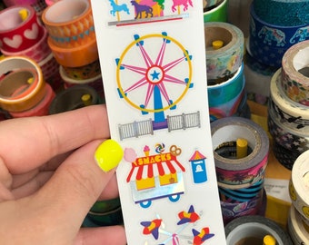 Limited Edition Carnival Ride Stickers Grossman's Carousel Merry go Round