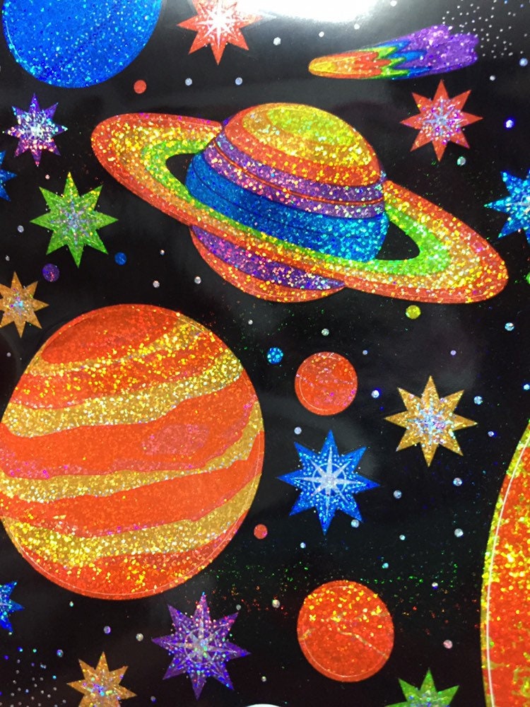 送料無料◆2025新品  Prismatic Sparkle Rare Gitter Solar Space Outer Planets アニメ