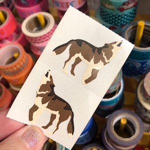 Vintage Wolf Howl Stickers Mrs Grossman&#39;s Stickers by the Yard