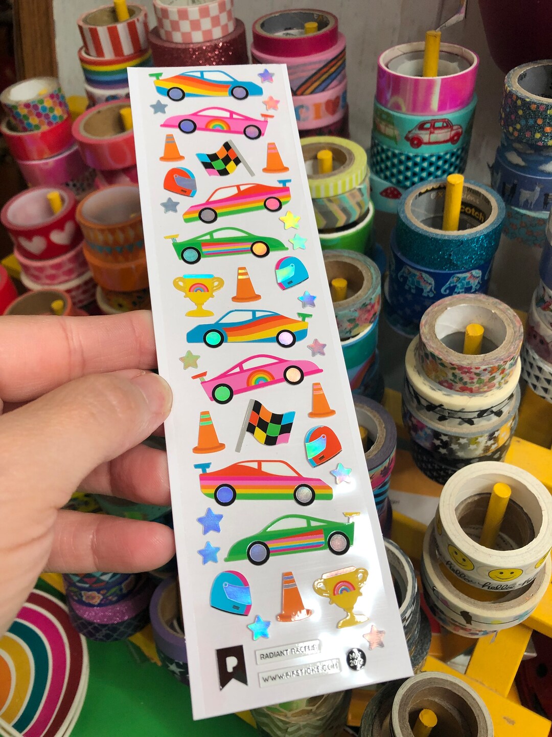 Rainbow Holographic Race Car Sports Car Stickers - Etsy