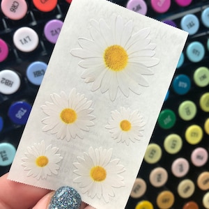 Mrs. Grossman&#39;s White Daisy Daisies Flower Stickers