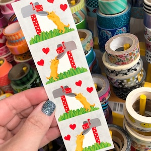 Rare Happy Mail Dog Stickers Mrs Grossman’s Discontinued