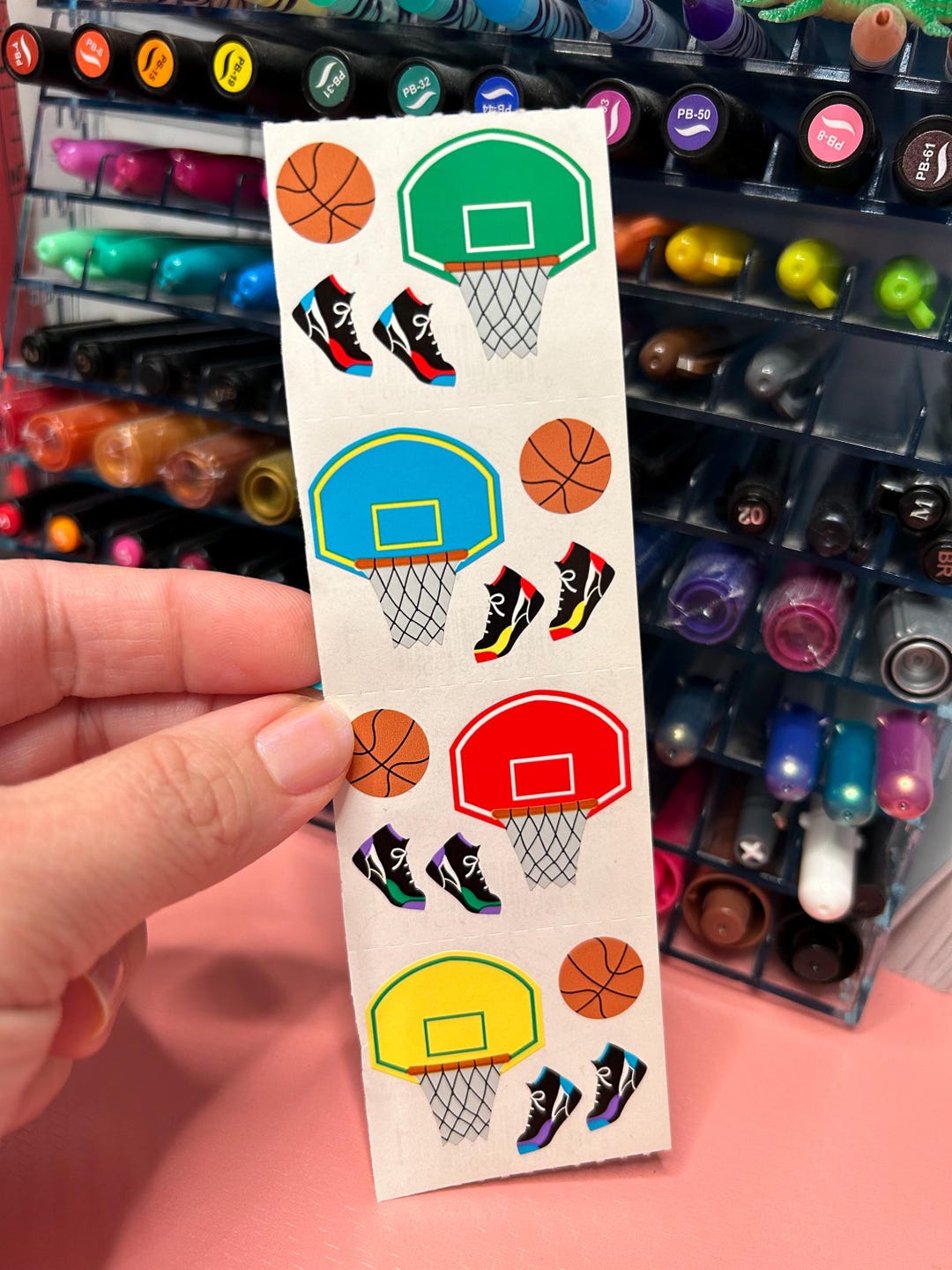Vintage Basketball Stickers Mrs Grossman’s Discontinued Hoops Sneakers ...
