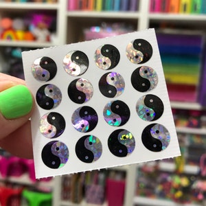 Rare Vintage Prism Ying Yang Stickers