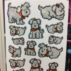 Vintage BJ Prism Dog Stickers 4 sheets image 3