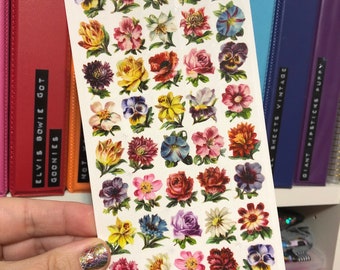 Flower Garden Stickers Sheet