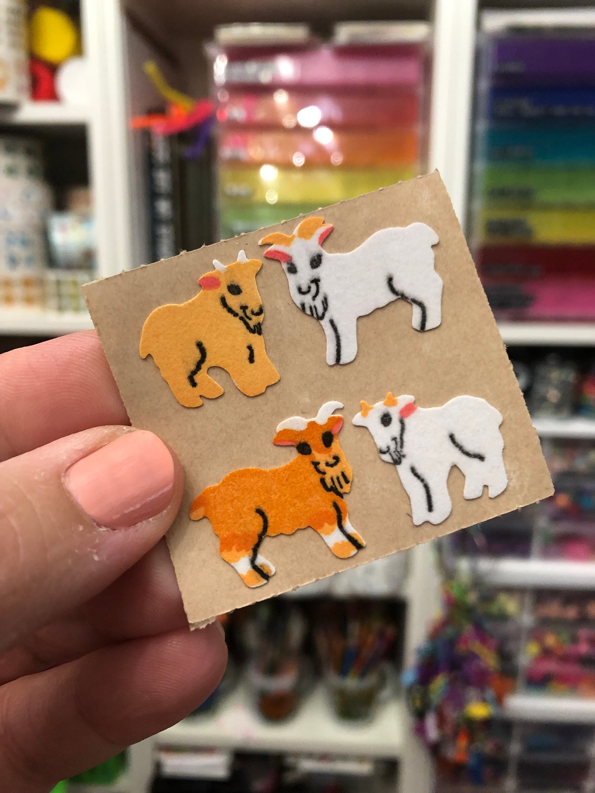 Billy Goat Sticker Vintage Fuzzy Billy Goat Stickers - Etsy
