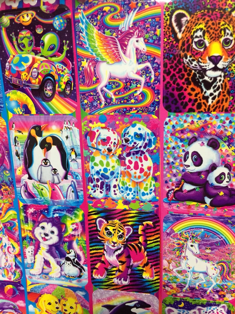 Lisa Frank Sticker Book over 600 stickers Etsy