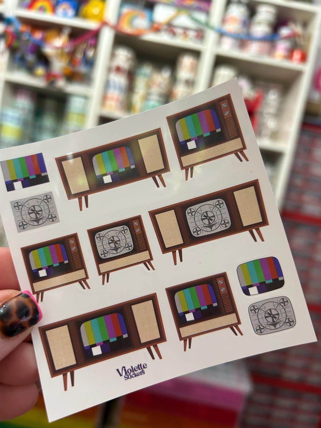 Retro Television Set TV Stickers CRTV - Etsy