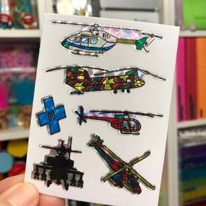 Rare Vintage Prism Helicopter Chopper Stickers 1980s