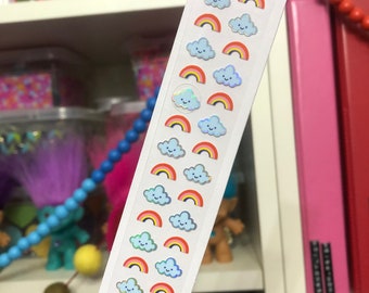 Holo Mini Rainbow Cloud Stickers Strip