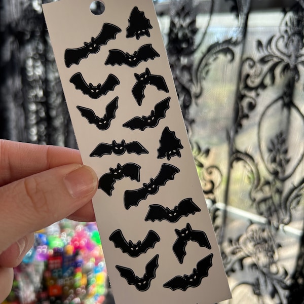 Strip of Bat Stickers - Waterproof Vinyl