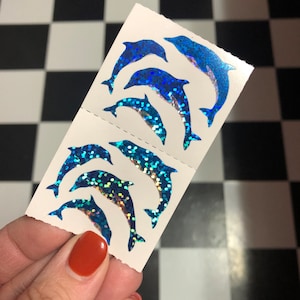 Hambly Sparkle Prismatic Rainbow Dolphin Stickers 2 Mods