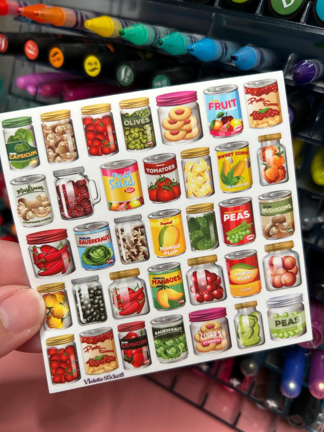 Jars Jams Pickles Jelly Olives Canned Food Stickers - Etsy
