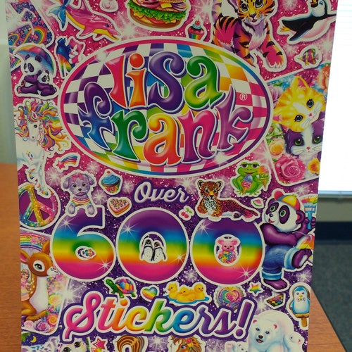 Lisa Frank Sticker Booklet Over 600 Stickers Etsy