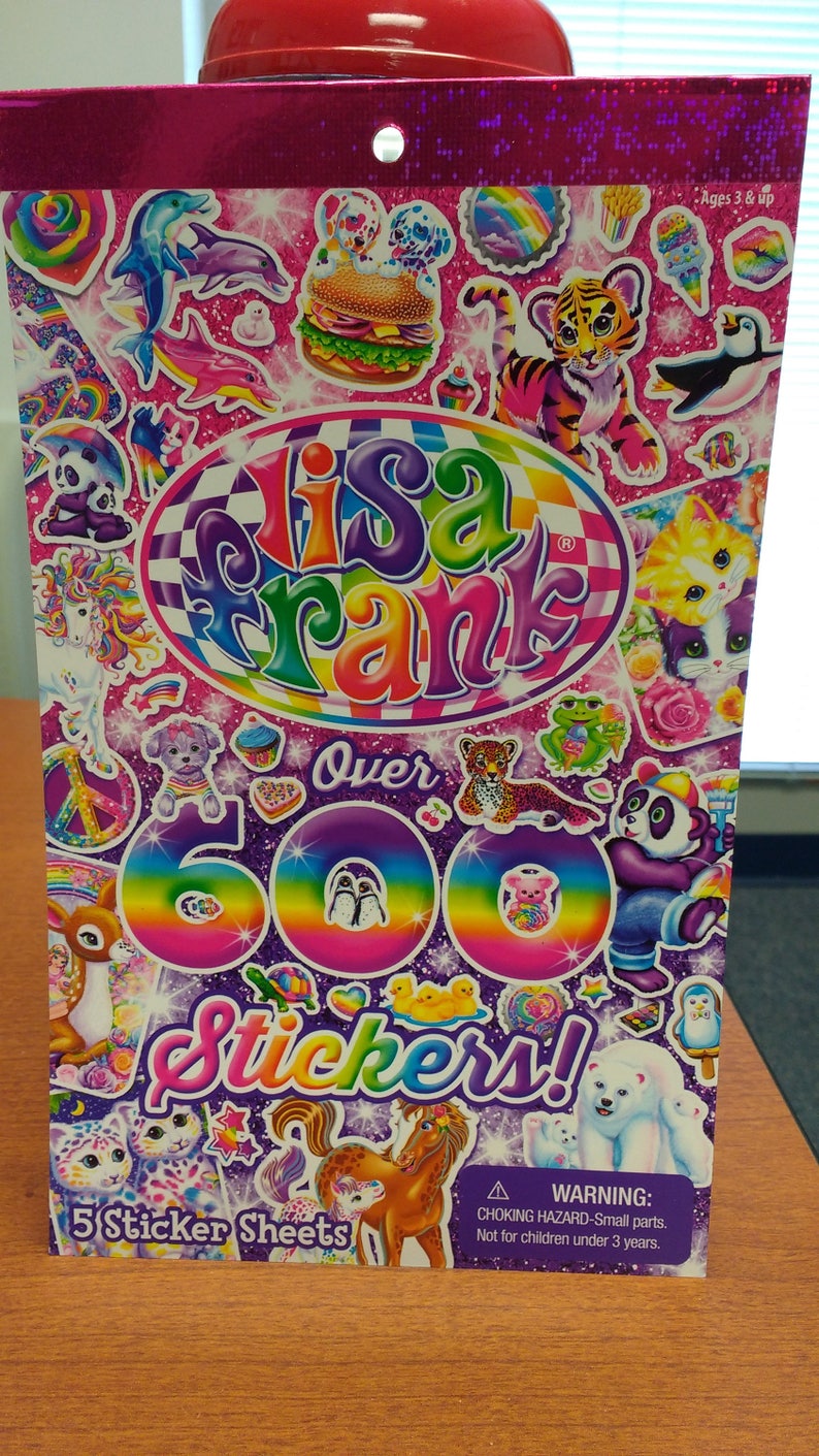 Lisa Frank Sticker Book Over 600 Stickers Etsy