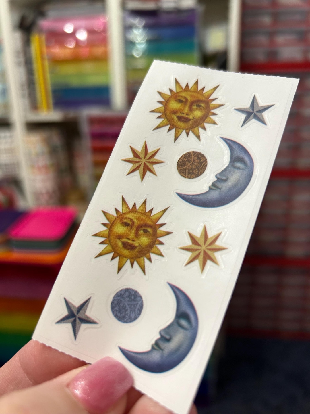 Celestial Sun Moon Star Sky Stickers - Etsy