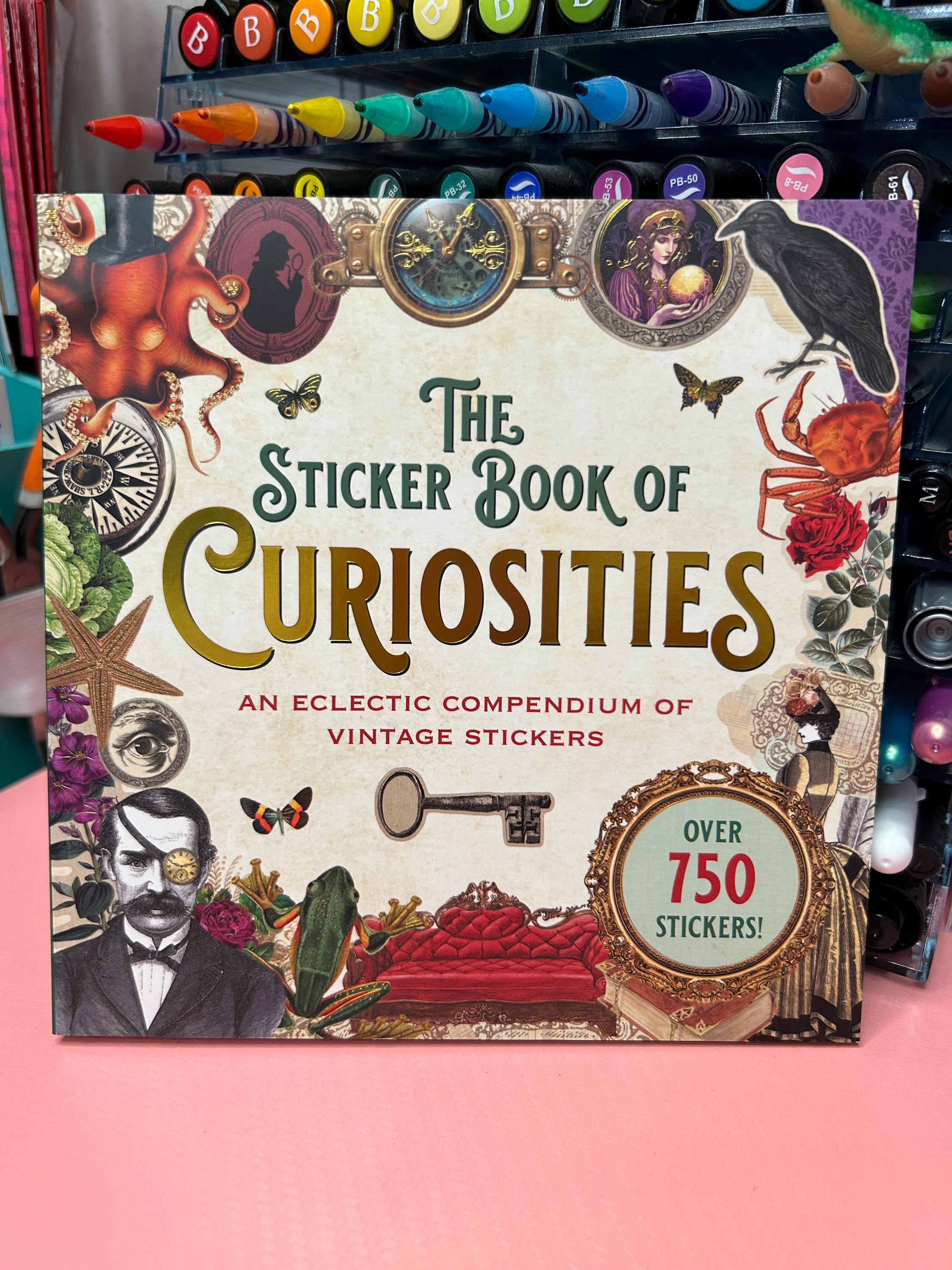 Curiosities Sticker Book - Over 750 Stickers 50 Pages - Etsy
