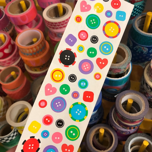 Vintage Mrs. Grossman's Buttons Stickers