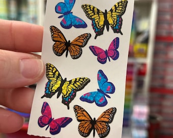 Hambly Sparkle Prismatic Butterfly Stickers