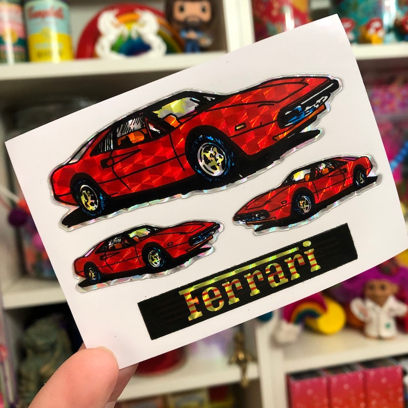 Ferrari Shell Sticker Ferrari Stickers - Etsy