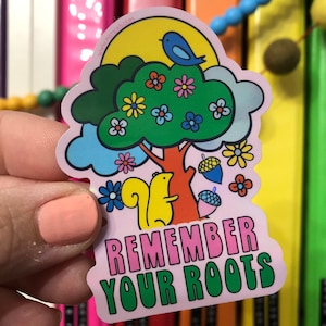 Groovy Retro Roots Sticker