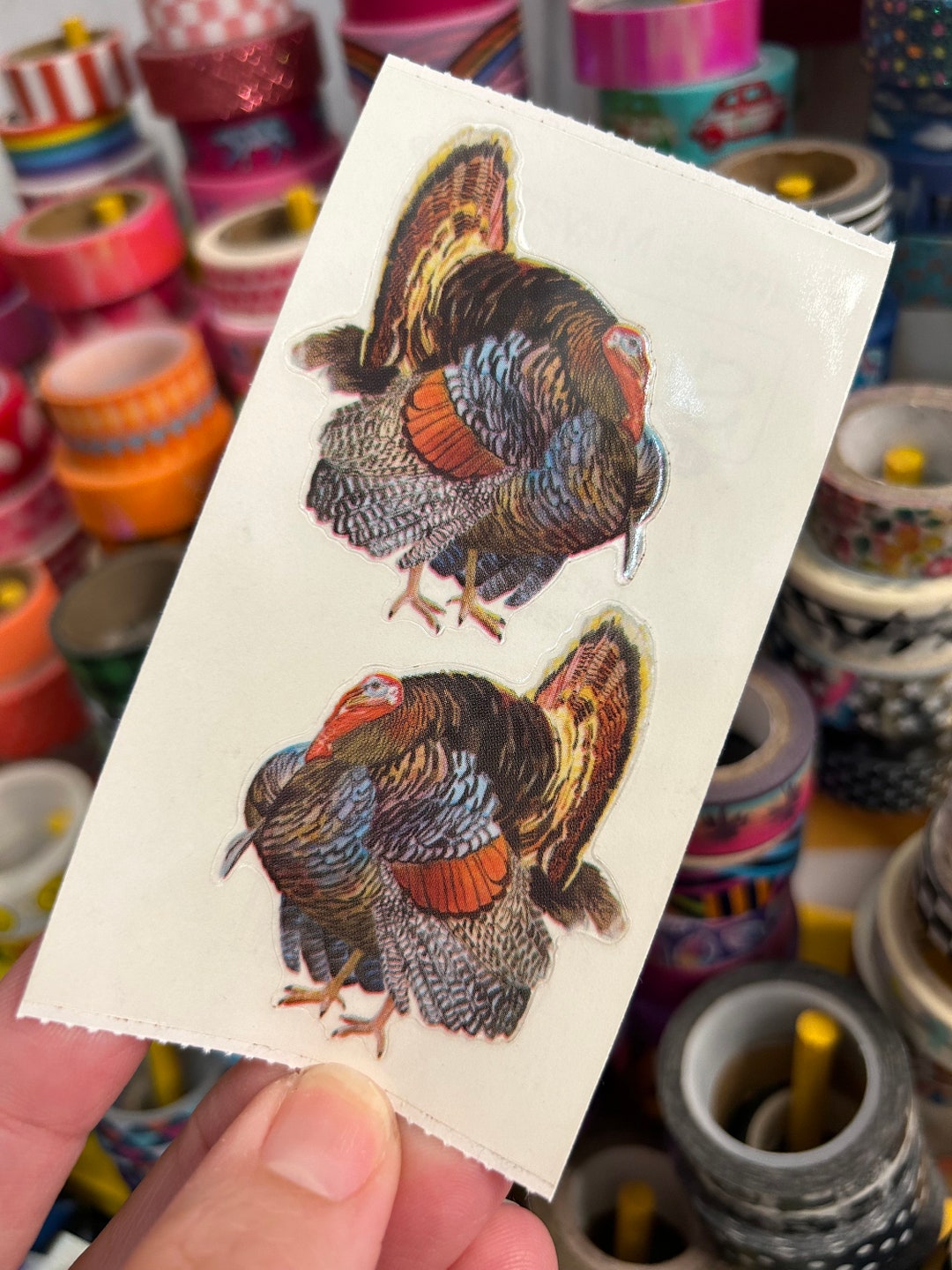 Vintage Thanksgiving Turkey Stickers - Etsy