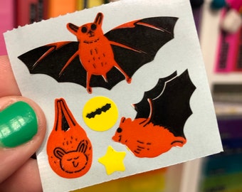 Vintage Shiny Bat Stickers