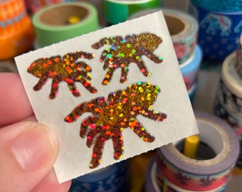 Vintage Hambly Sparkle Prismatic Tarantula Spider Stickers