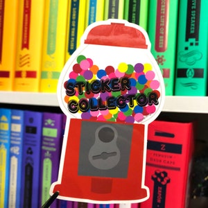 Big Sticker Collector Gumball Machine Sticker