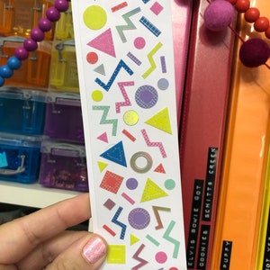 Strip of Holo Retro 90s Shape Stickers