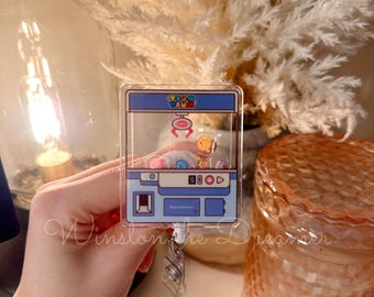 Portatarjetas retráctil para credencial de máquina de garras Disney Tsum Tsum para enfermeras, maestros y personal de oficina.