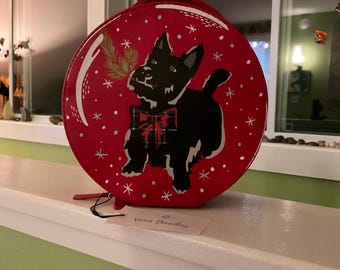 Bolso de invierno para perro Scottie de Vera Bradley Whimsy Cosmetic