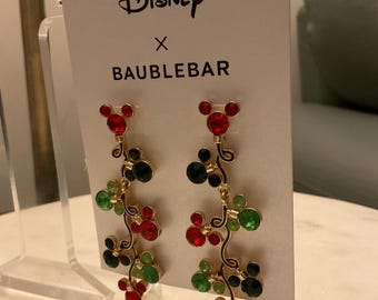 Baublebar Mickey Mouse Red and Green String Light Earrings