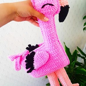 Flamingo Crochet Amigurumi Pattern PDF - Gift for her - Amigurumi Pattern