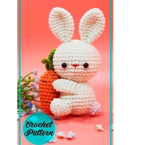 Bunny Keychain Amigurumi Crochet Pattern PDF - Gift for her - Amigurumi Pattern