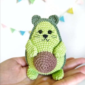Amigurumi Avocado Crochet Doll Pattern PDF - Gift for her - Amigurumi Pattern