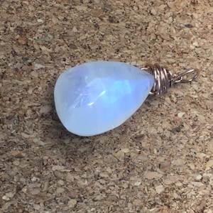 moonstone rose gold vermeil pendant.