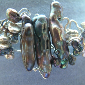 Biwa pearl choker necklace image 1