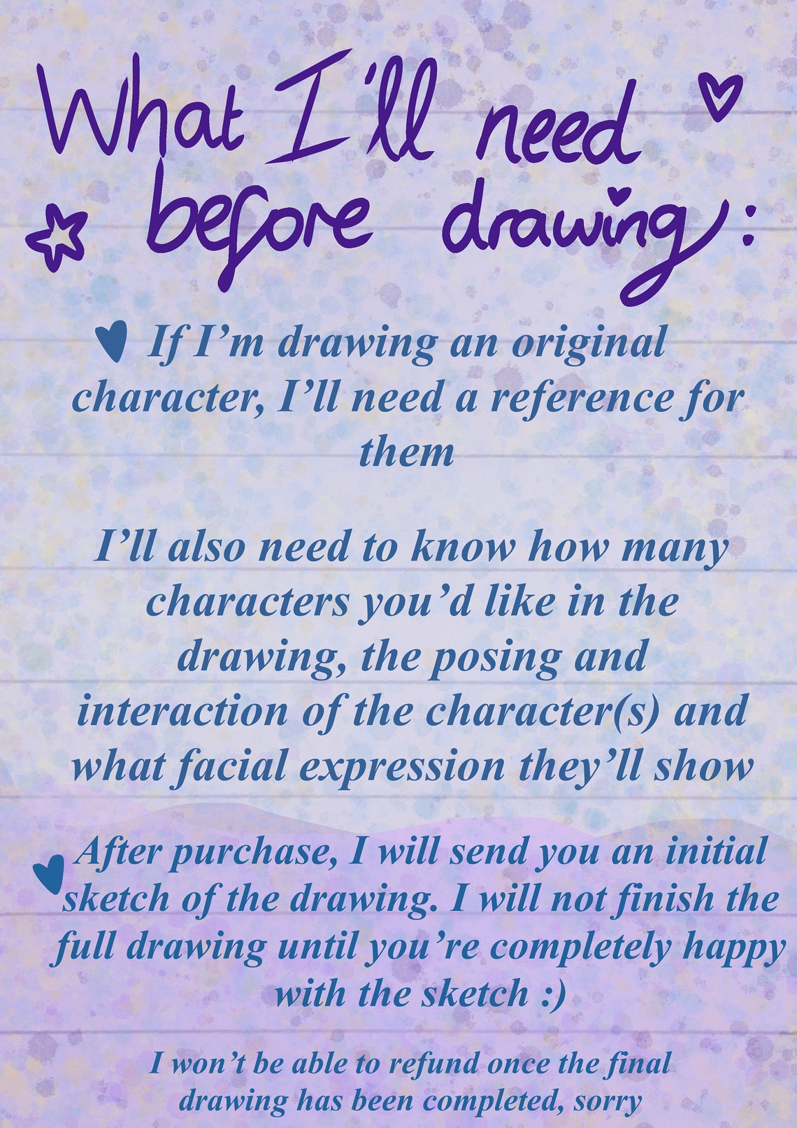 Custom Character Commissions Any Character Etsy