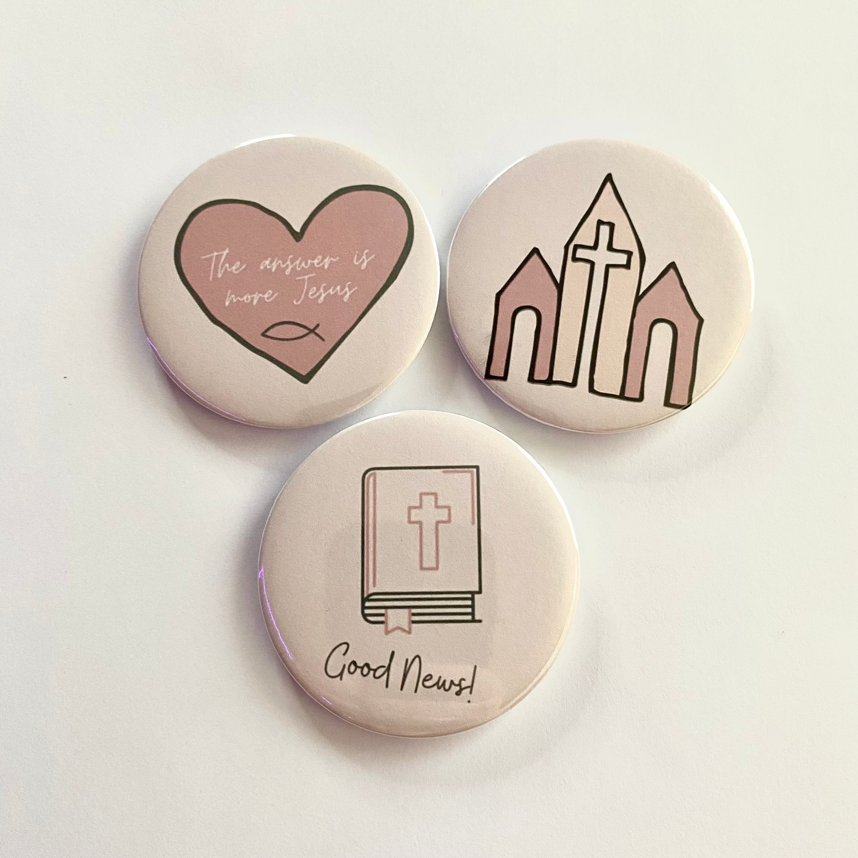 Pink Jesus Pin Set - Catholic Gifts - Christian Gifts - Religious Gifts ...