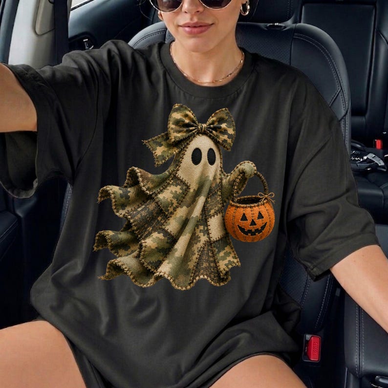 Kamouflage-spöke png, lapptäcke-spökedesign för Halloween, lapptäcke-spökedesign för lapptäcke, lapptäcke-Halloween-png, spöke med läskiga säsonger png bild 3