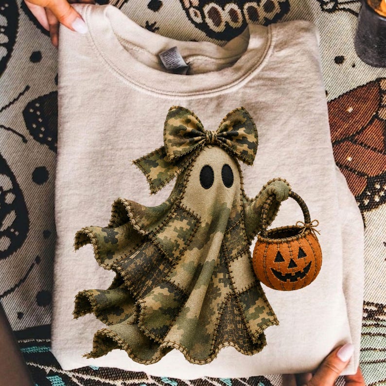 Kamouflage-spöke png, lapptäcke-spökedesign för Halloween, lapptäcke-spökedesign för lapptäcke, lapptäcke-Halloween-png, spöke med läskiga säsonger png bild 7