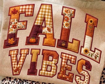 Automne Vibes Patchwork Png, Design Automnal En Patchwork, Automne Confortable Png, Automne Vibes Automne Png, Matelassé Fall Vibes Png, Vibes D'automne Saisonnier Png