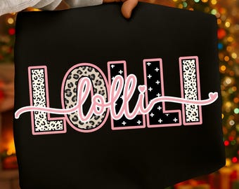 Preppy Leopard Lolli Png, Rosa Druckstock Clipart (digitaler Download)