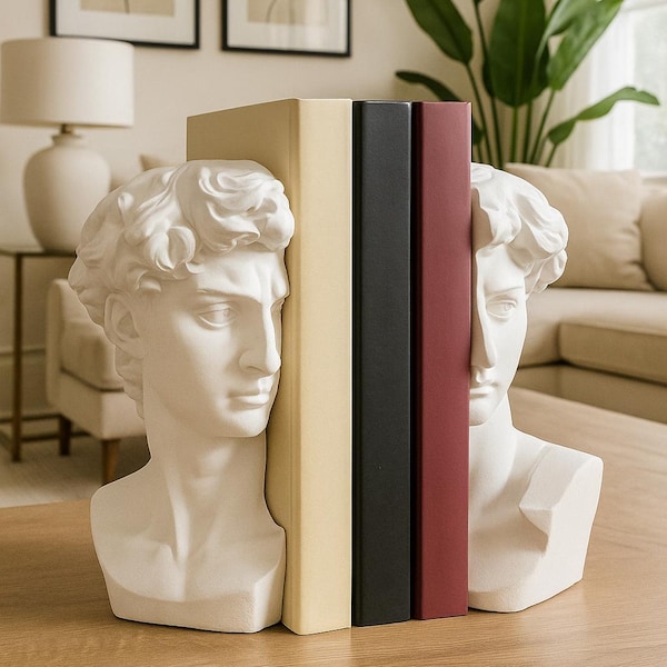 Sujetalibros David de Miguel Ángel: Decoración ecológica impresa en 3D con PLA reciclado